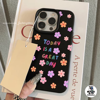 ดอกไม้สวย เคสไอโฟน11 เคส iphone 16 Pro Max 8 7 Plus XR 11 17 12 13 14 15 16 17 Pro Max เนื้อหนัง Case เคสไอโฟนหรูหราไฮโซ