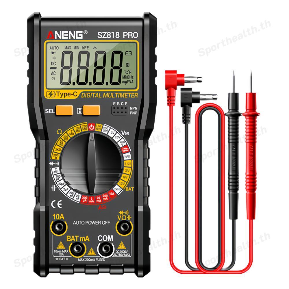 Ohm Volt Amp Meter 1999 นับ AC/DC Capacitance Meter เครื่องทดสอบไดโอดสําหรับความต้านทานกระแสไฟฟ้า Ca