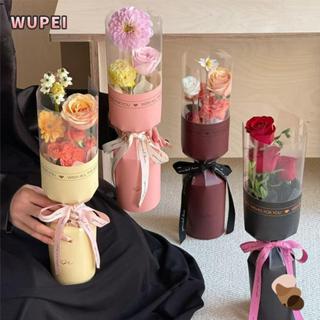 วูเป่ย ถุงช่อดอกไม้วันแม่,ช่อดอกไม้โรแมนติกกระดาษห่อดอกไม้ ท…