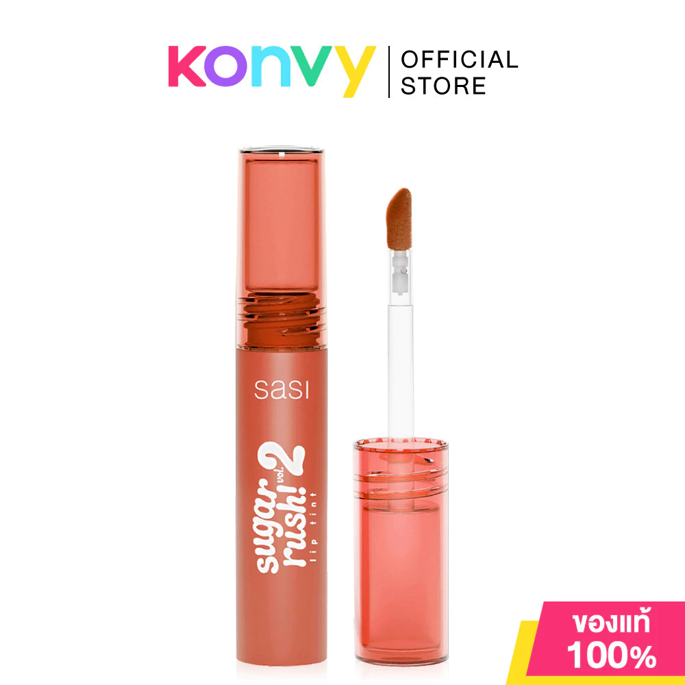 SASI Sugar Rush Lip Tint Vol.2 2g ศศิ ลิปทินท์เนื้อน้ำ thumbnail 5