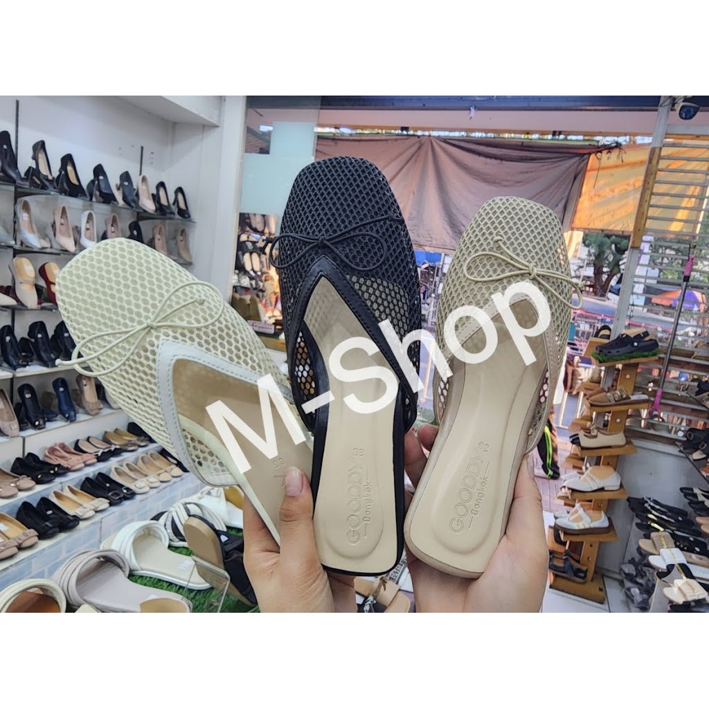 ไอเทมที่ต้องมี! รองเท้าส้นแบนตาข่าย นุ่ม เบา ระบายอากาศดีเยี่ยม ใส่เดินห้างหรือทำงานก็เป๊ะ 🩰"
