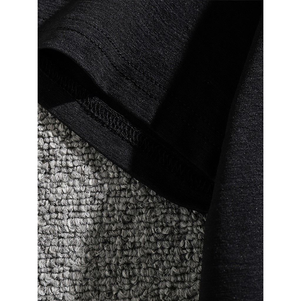 ทีเชิ้ตฤดูร้อนลายกราฟิกกีตาร์เบสสำหรับผู้ชาย - สีดำพร้อมดีไซน์ดนตรีสีขาว, ผ้าฝ้ายระบายอากาศ - รูปที่ 3