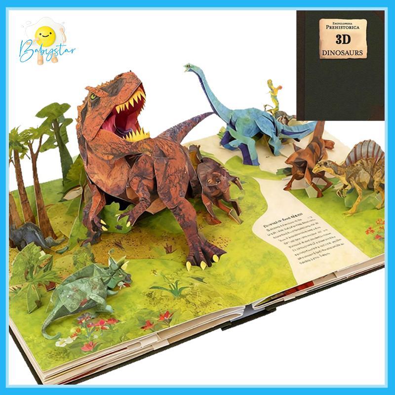 [Inthehot-t] สารานุกรม 3 มิติ ไดโนเสาร์ยุคก่อนประวัติศาสตร์ Marine Organism พับ -Up Book Divers Species Guide ของขวัญที่สมบูรณ์แบบ [ใหม่]