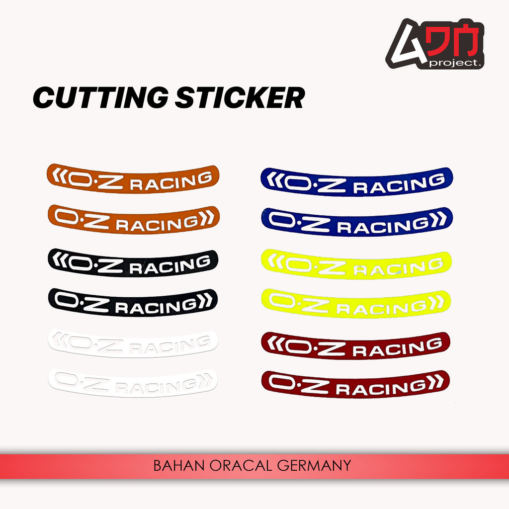 สติ๊กเกอร์ขอบล้อ OZ Racing - ตัด