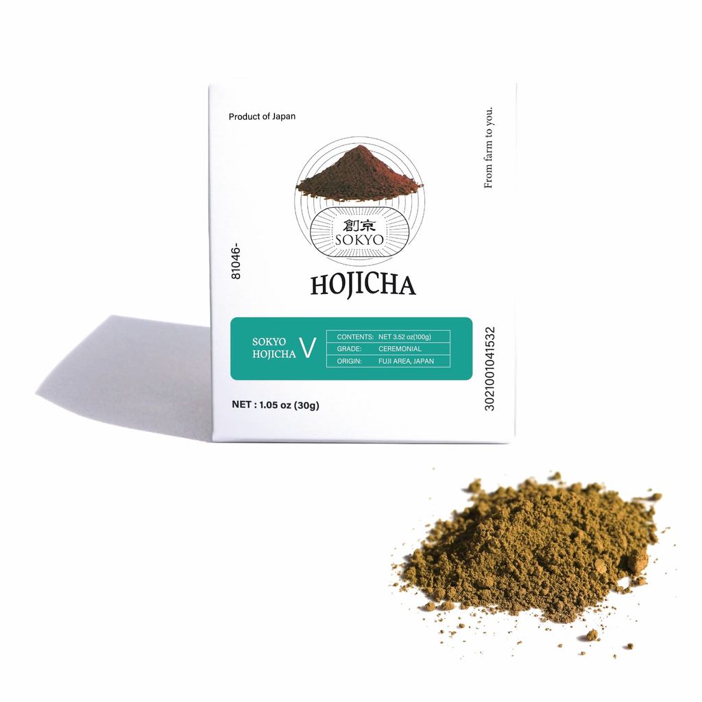 Sōkyō Matcha Ceremonial Hojicha Powder, High-Quality First-Flush Powder, Ceremonial Tea, Latte (1.05