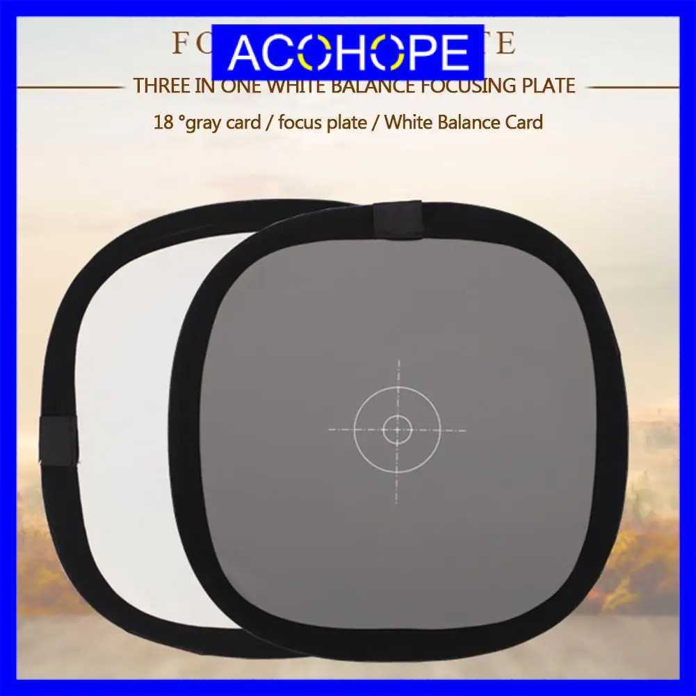 Afope Focusing Plate การ์ดสีเทา 18 เปอร์เซ็นต์ การถ่ายภาพ 2in1 31cm - FT-18
