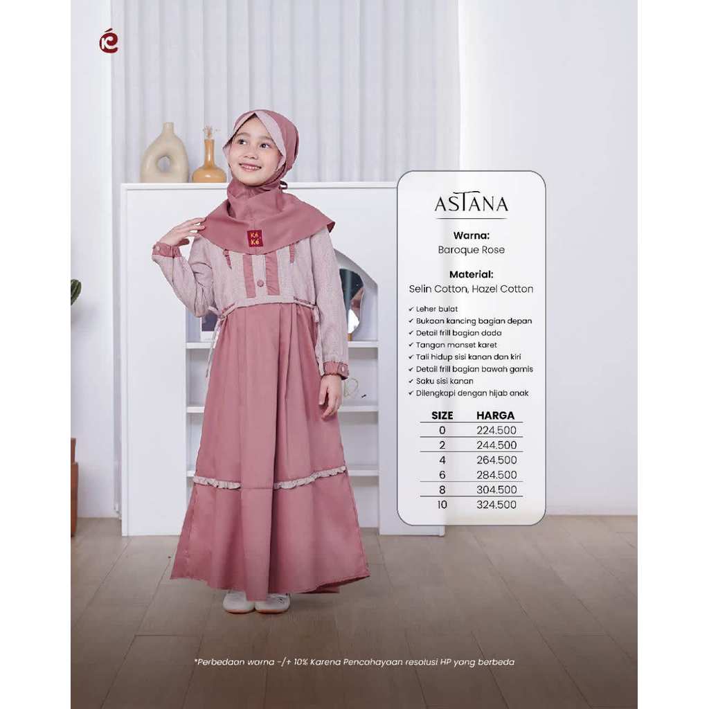 GAMIS GAMIS NOT ASTANA BAROQUE ROSE