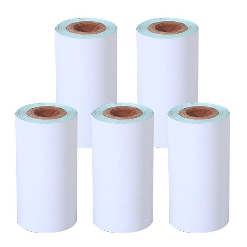 Seal Thermal Paper 57x30mm 5 Rolls Thermal Paper Mini Printer Receipt Roll Seal Printer Thermal Prin