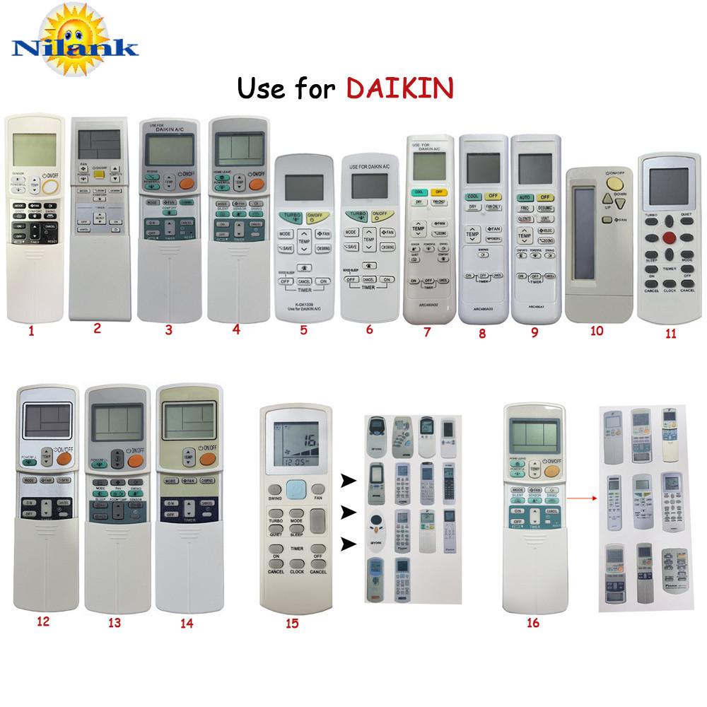 รีโมทสากล รีโมท remote รีโมทแอร์ DAIKIN ใช้ได้กับทุกรุ่น การเลือกประเภท