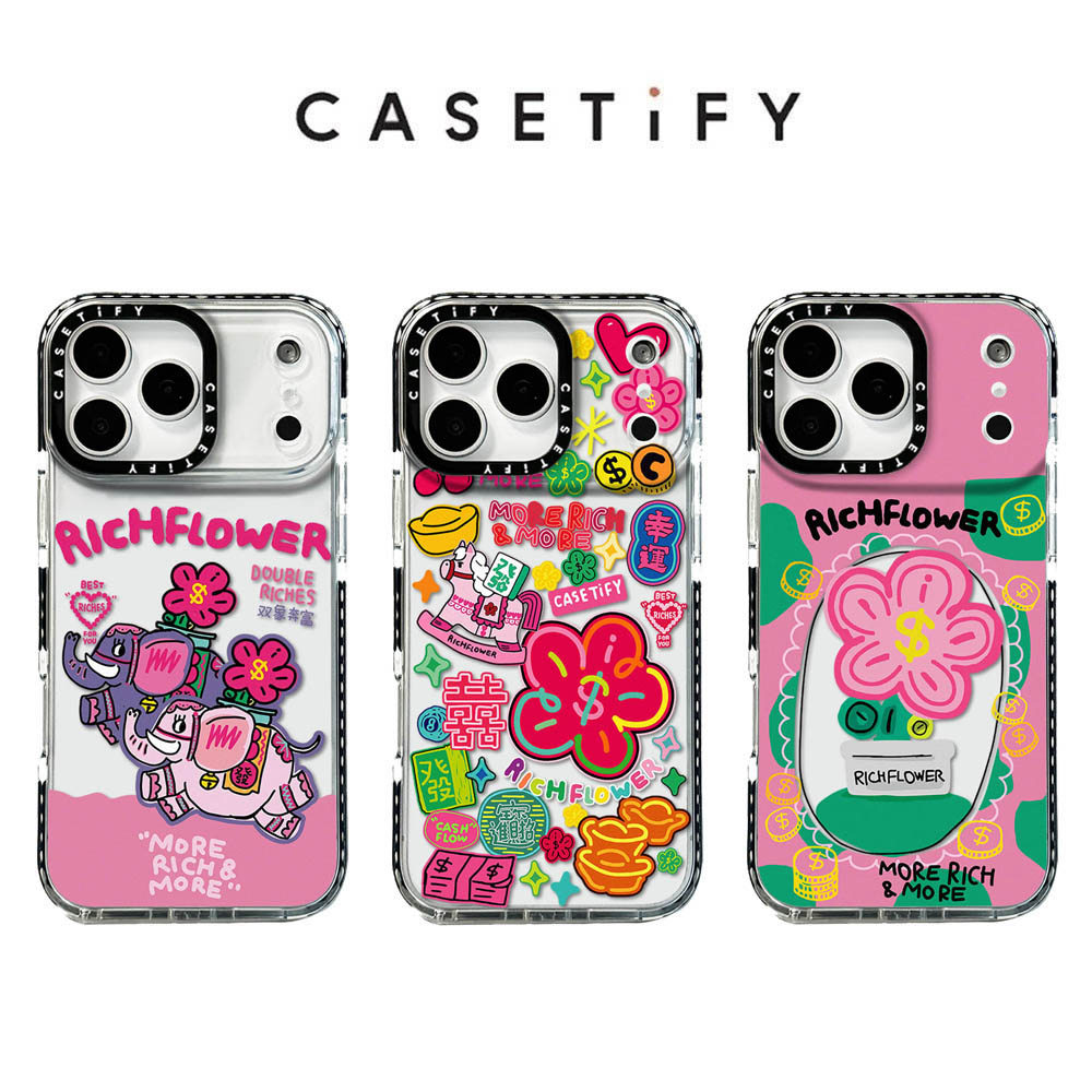 ดอกไม้ช้างกรณีโทรศัพท์สําหรับ ไอโฟน 17 โปรแม็กซ์ 17อากาศ 16 15 14 13 12 11 กันกระแทกป้องกันปลอก