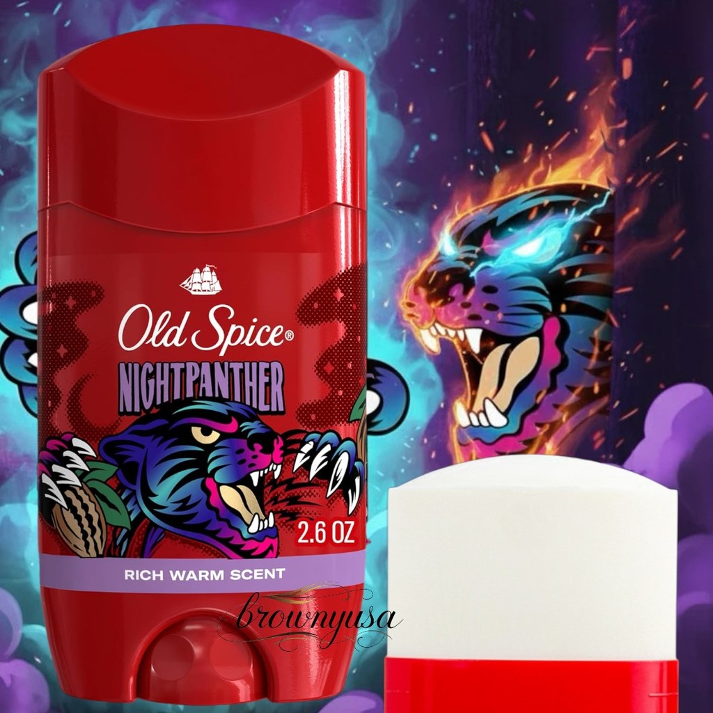 Old Spice NightPanther Anti-Perspirant Deodorant 73g. หอมช็อคโกแลตผสมเครื่องเทศ หวานนุ่ม น่าค้นหา