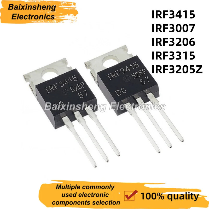 5PCS IRF3205Z IRF3205 IRF3415 IRF3007 IRF3206 IRF3315 IRF3205 TO-220 MOS field-effect ทรานซิสเตอร์