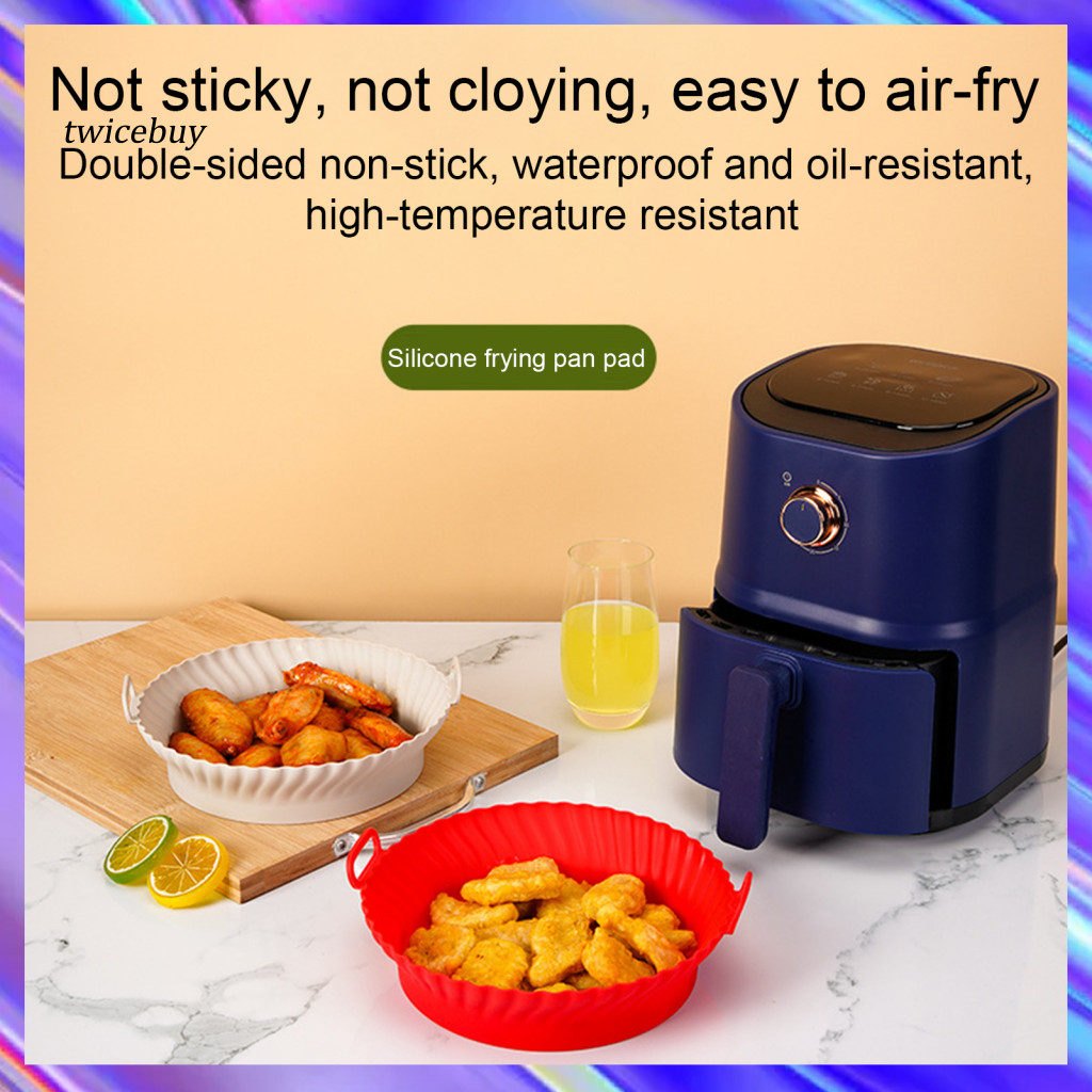 [TY] Reusable Air Fryer ฐาน Air Fryer อุปกรณ์เสริมซิลิโคนซิลิโคน Air Fryer Liners สําหรับ 3-5 Qt นํา