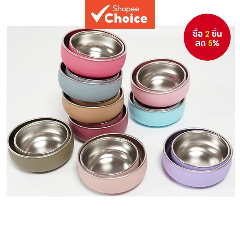  จานสแตนเลสสําหรับเด็ก 2 ชิ้น พร้อมฐานดูด เหมาะสําหรับให้อาหาร ปลอดภัย ปราศจาก BPA ชามซิลิโคนสําหรับเด็กแรกเกิด อุปกรณ์โต๊ะอาหาร