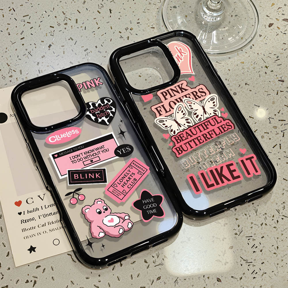 เคสโทรศัพท์ For iPhone 13 11 15 16 Pro Max Case iPhone 11 17 14 15 Pro Max 13 Pro 14 Pro 17 Air 2 in 1 อะคริลิก การ์ตูน – โปรปัง