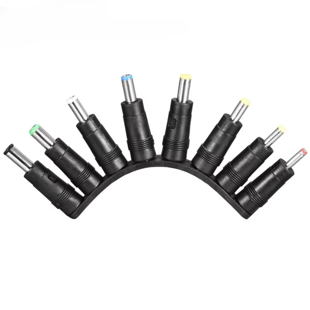 8-in-1/1 ชุด DC Power Jack หญิงปลั๊กอะแดปเตอร์ตัวเชื่อมต่อ 5.5*2.1 มม.ถึง 3.5 4.0 4.8 5.5 5.2 6.3 6.0 เคล็ดลับชาย Adaptor