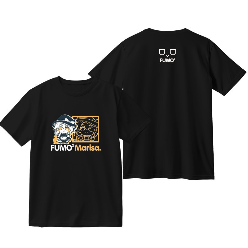‍♀️ เสื้อยืดสีดำ Touhou Project โทโฮโปรเจกต์ Marisa Kirisame เสื้ออนิเมะ ผ้าคอตตอน คอกลม แขนสั้น ใส่สบาย Unisex – โปรปัง