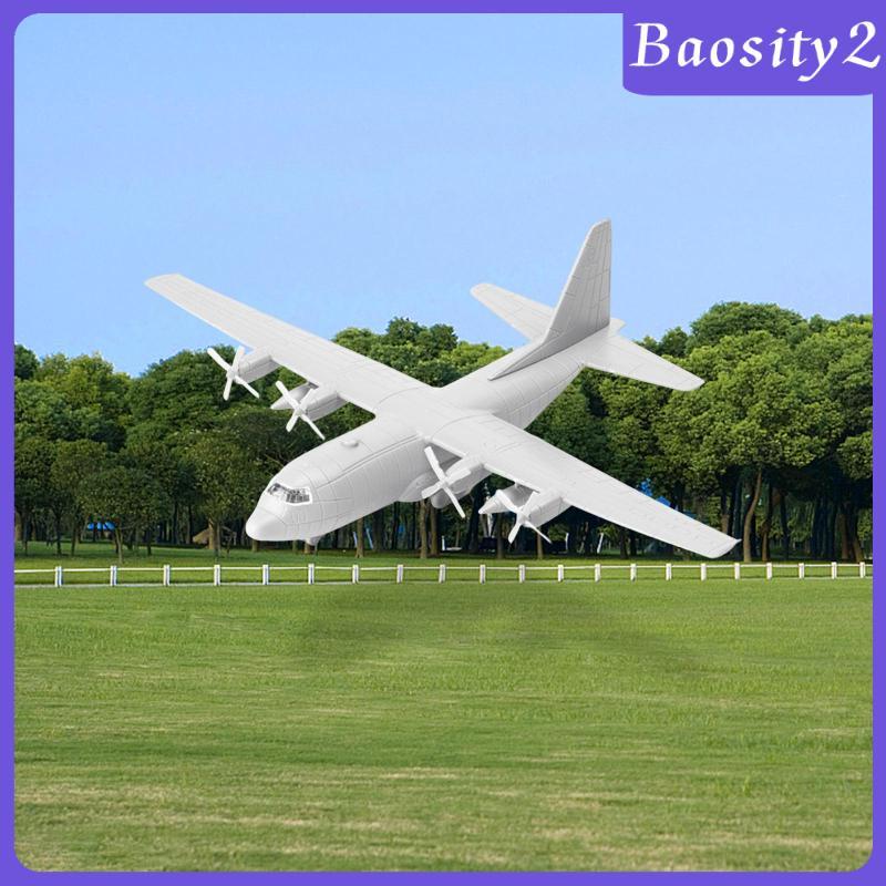 [Baosity2] 1/144 Transport Plane Model ,Airplane Model, US C130 Miniature 4D พร้อมขาตั้งคอลเลกชันตกแ
