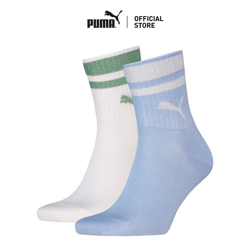 PUMA Various PUMA Unisex Quarter Socks (2-Pack) สีฟ้า - 94767304