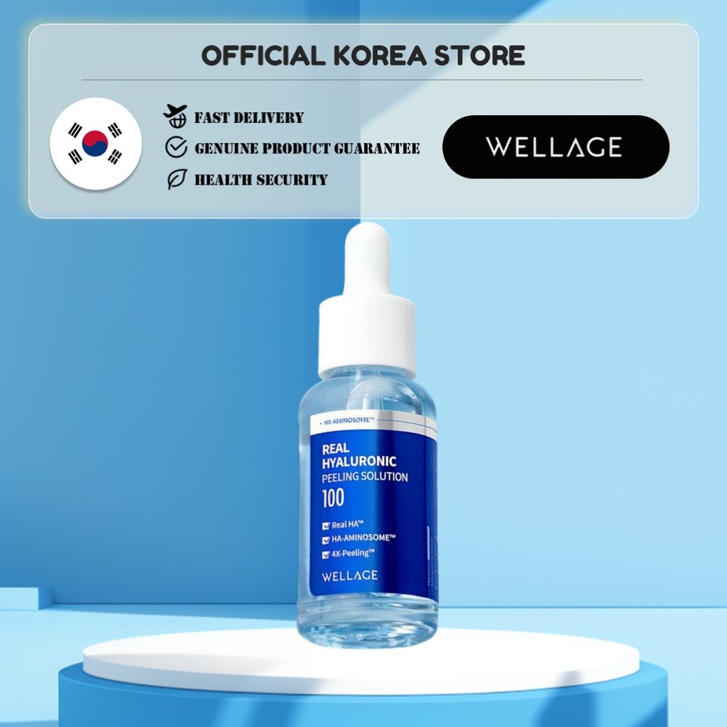[WELLAGE] Real Hyaluronic Peeling Solution 30ml / จากเกาหลี