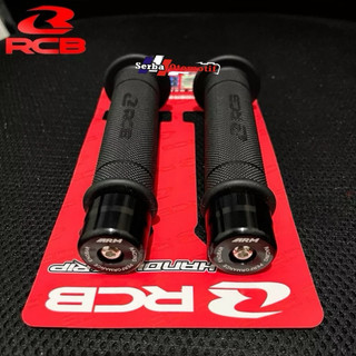 Handgrip Hanfat Grip RCB Racing Boy Malaysia Original HG55 & HG66 Bulu Empuk Hitam Motor Universal/RCB ORIGINAL HANDGRIP HG55 + JALU STANG CNC SARUNG GAS / GRIP VARIASI HANDFAT BISA SEMUA MOTOR