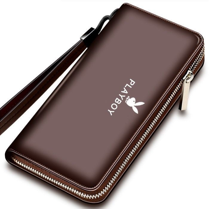 TB Spot Goods#Playboy Wallet Men's Long Wallet Men's Long Ultra-Thin Wallet Business Handbag Men's Youth Men's Wallet1TT - รูปที่ 2
