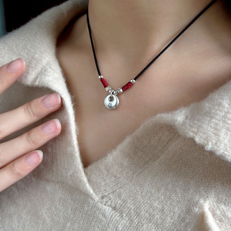 Hot Sale#[4095People Collection]Original Versatile New Chinese Style Pendant Pure Silver999Peaceful 