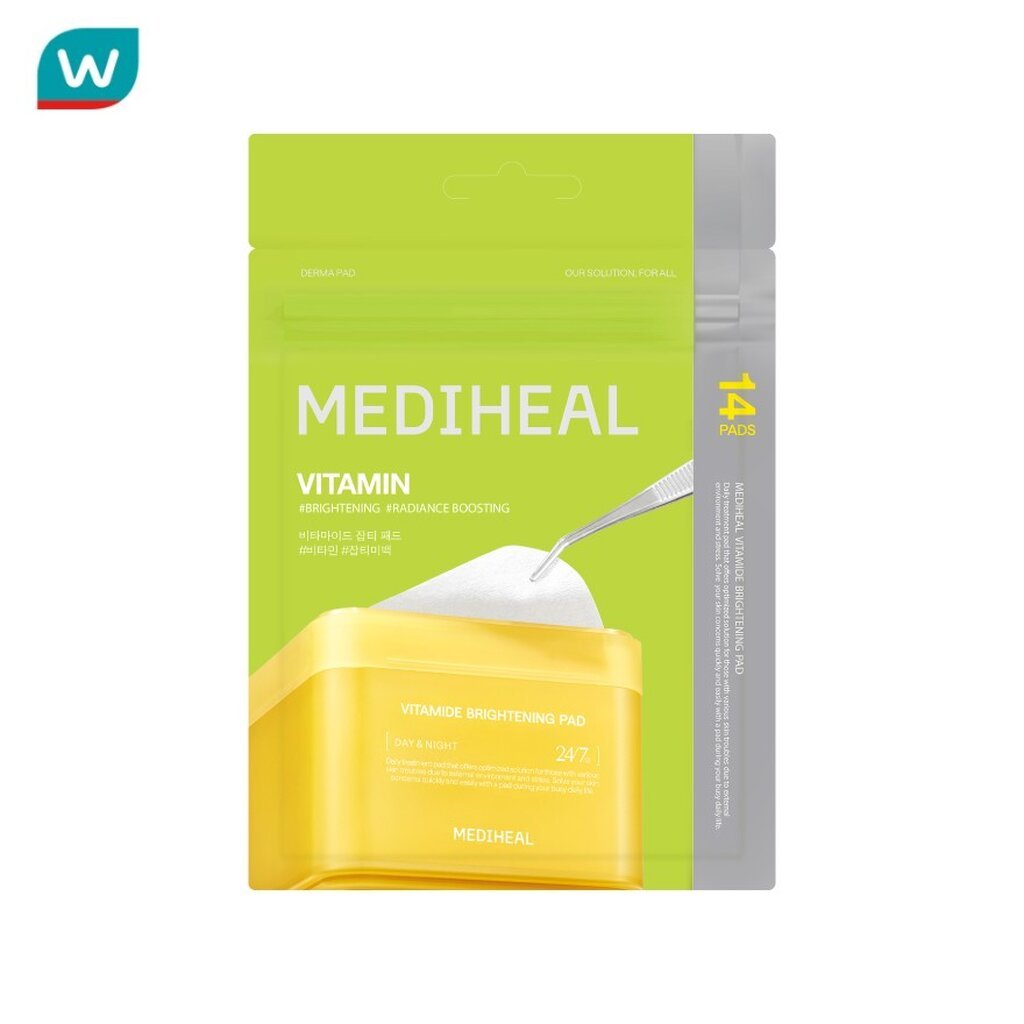 Mediheal เมดิฮีล แพด ไวต้าไมด์ ไบร์ทเทนนิ่ง 14 แผ่น