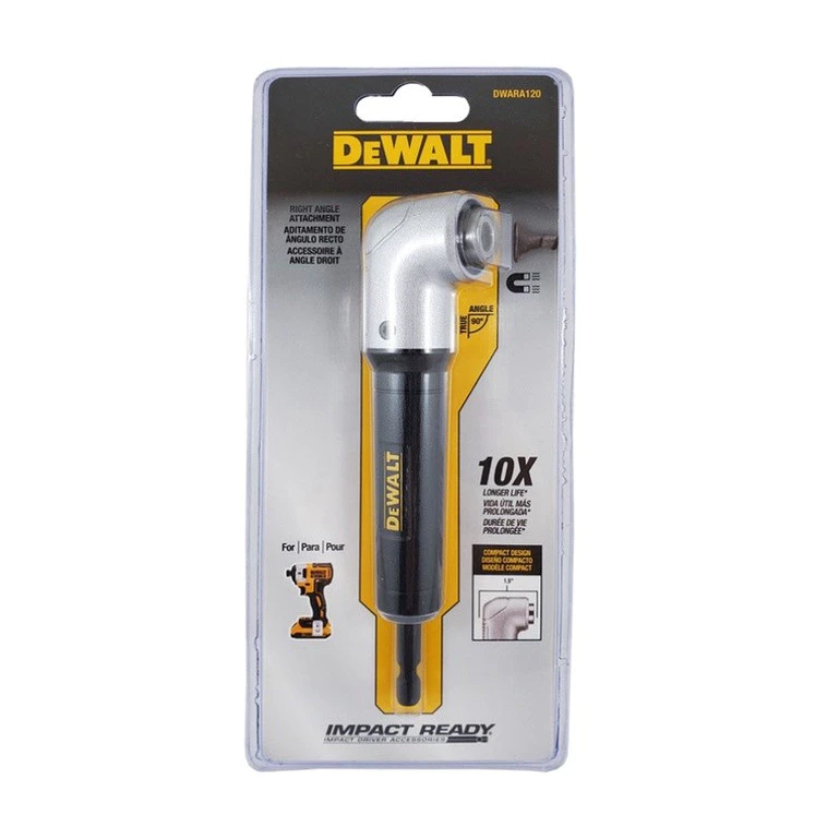 DEWALT หัวสว่านไฟฟ้ามุมฉาก DWARA120 ก้านต่อไขควง thumbnail 4