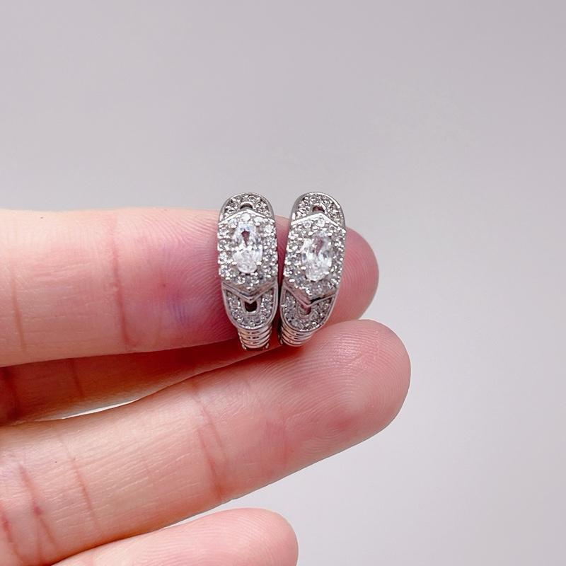 B33 - SIMPLE, LUXURY STONE EARRINGS สําหรับผู้หญิง
