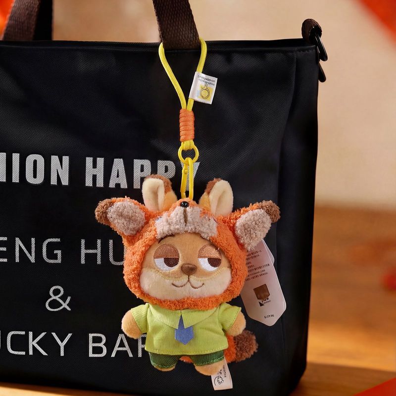 Crazy Animal City Doll Pendant Rabbit Judy Doll Pendant Nick Fox Plush Toy Doll