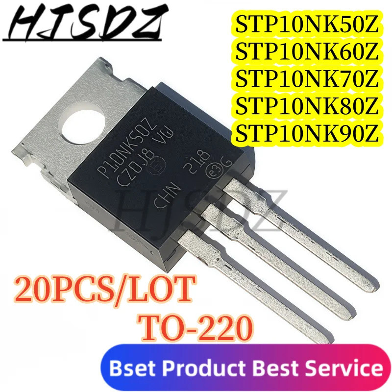5PCS STP10NK60Z P10NK60Z STP10NK50Z STP10NK70Z STP10NK80Z STP10NK90Z P10NK90Z TO-220 Field effect tr