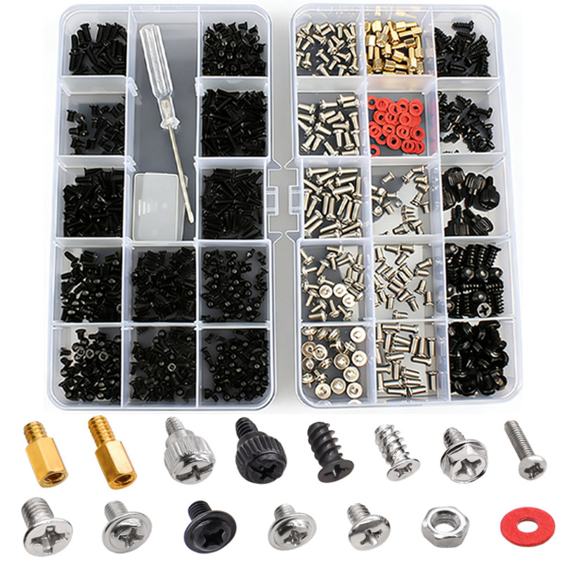 60 ~ 28 ชิ้นคอมพิวเตอร์สกรู Assortment ชุดไดรฟ์ DIY เมนบอร์ด PC ส่วนบุคคลคอมพิวเตอร์ประกอบมือสกรู Bo