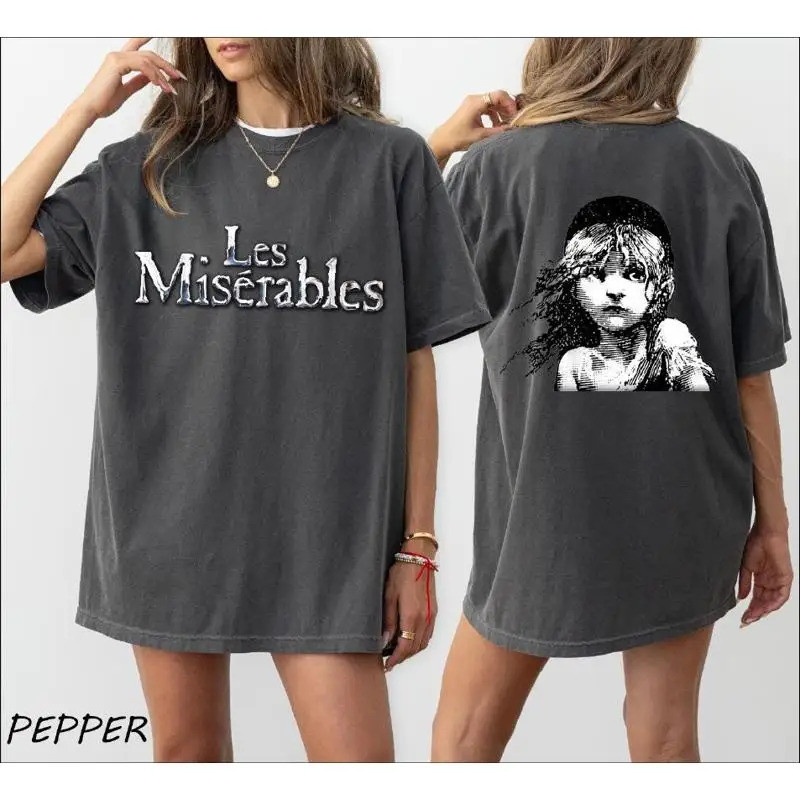 ทีเชิ้ต Les Miserables การแสดงละครเพลงบรอดเวย์ ผู้หญิง ผู้ใหญ่ ละคร