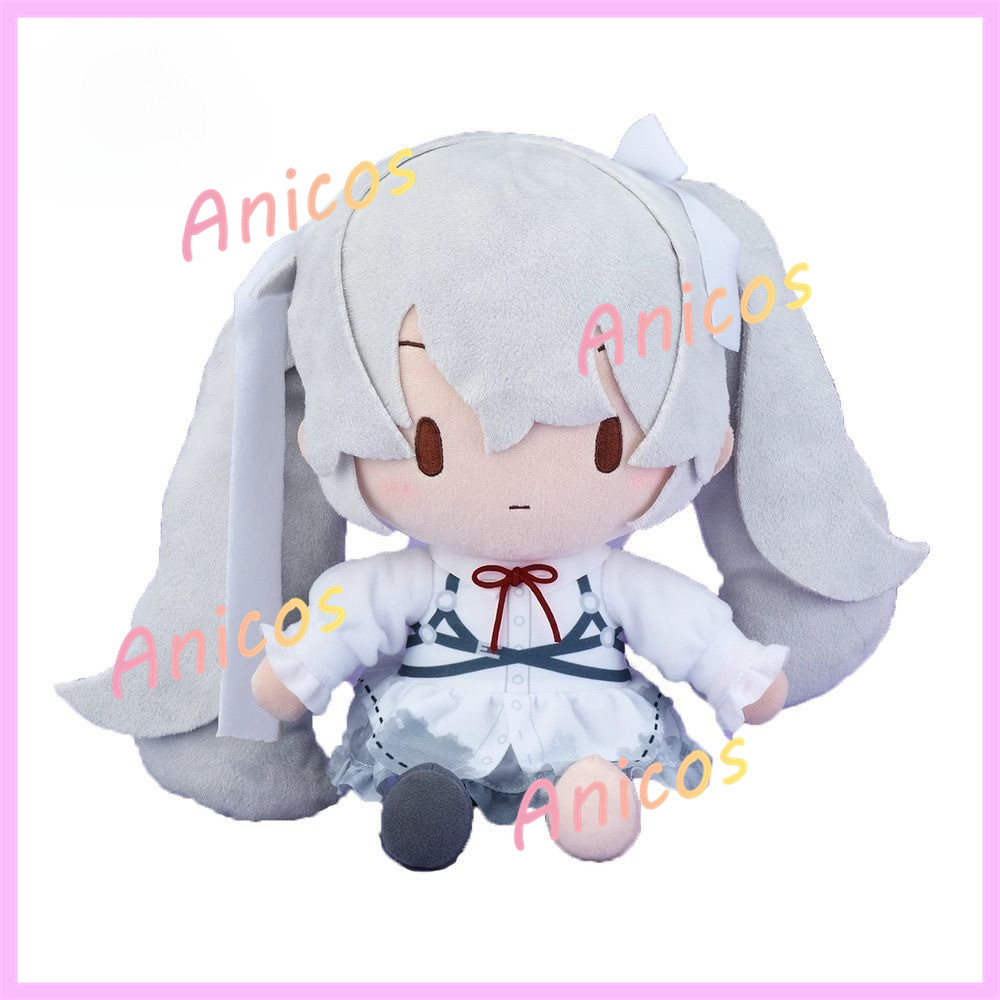 PJSK SEGA 25ji สีขาว Hatsune Miku Plush 27 ซม.น่ารัก Fufu ตุ๊กตาของเล่นตัวละครอะนิเมะ cos