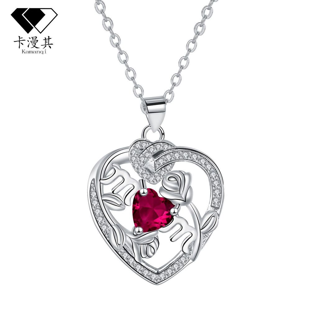 Knn-201 Rose MOM สร้อยคอหญิงสีกากี Cross-Border เครื่องประดับหรูหรา High-End อุปกรณ์เสริม