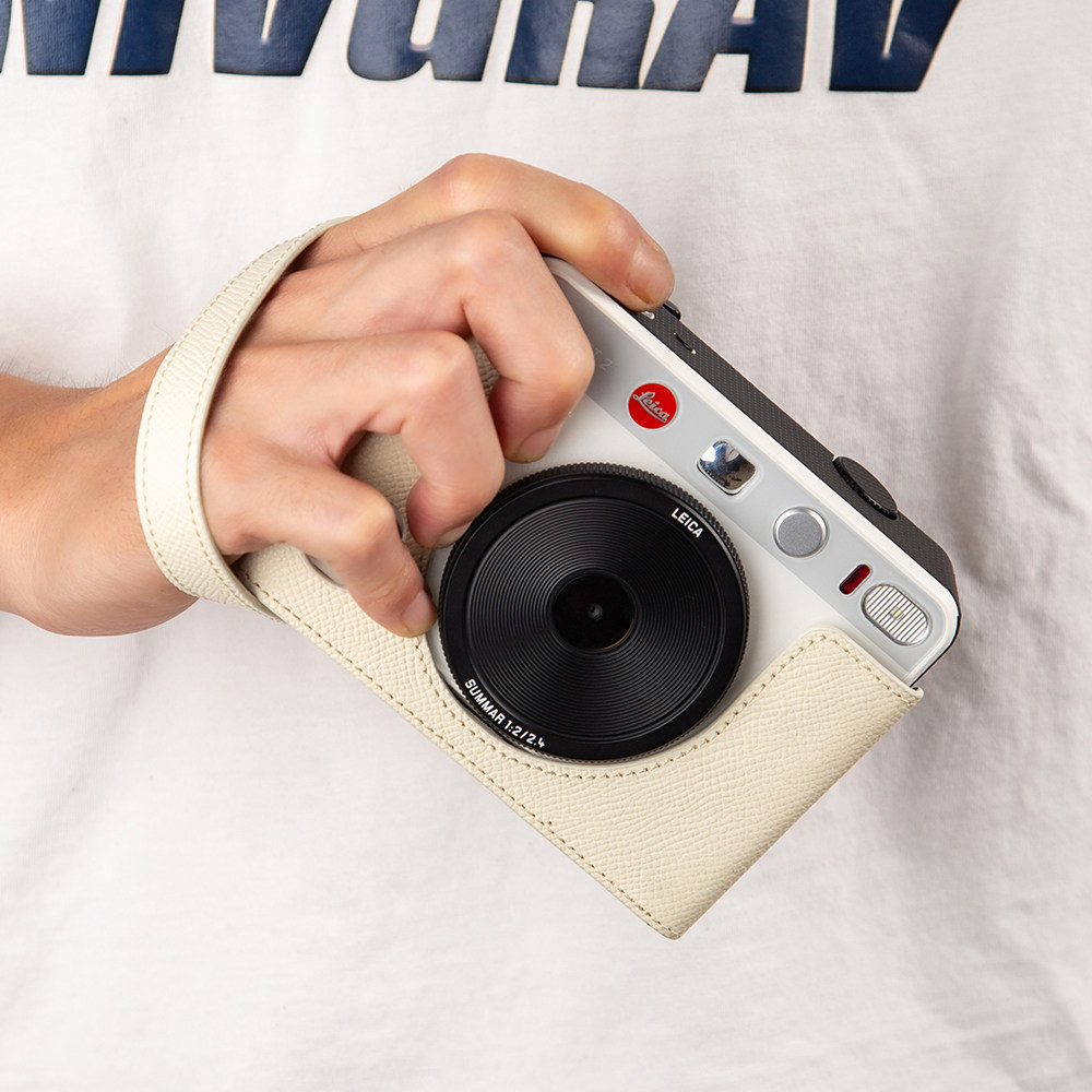 เหมาะสําหรับซองหนัง Leica sofort2 Leica sofort2 ซองหนังป้องกันโพลารอยด์หนังแท้ชั้นแรก