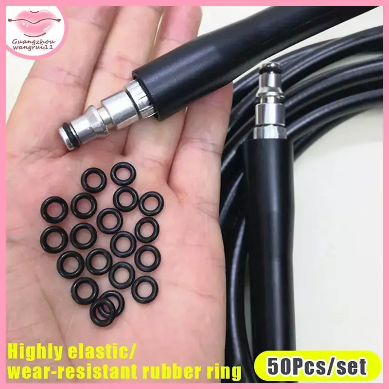[GZ] 50 ชิ้น/ล็อตแรงดันสูงน้ําทําความสะอาด Outlet O-ring แหวนยาง Bla ล้างรถเครื่องอุปกรณ์เสริมรถความงามน้ํา Acc TH
