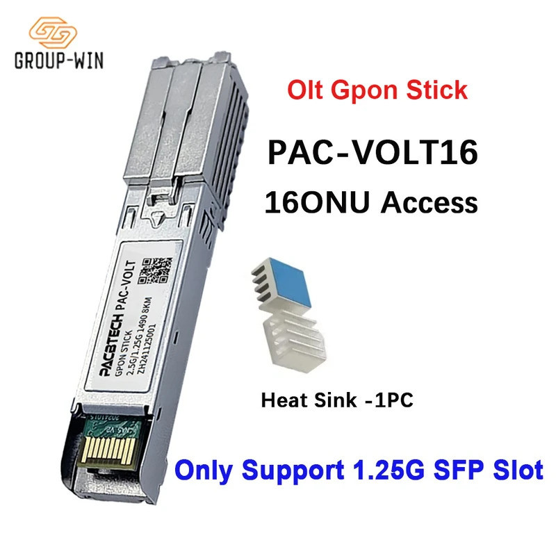 Mini OLT Micro Gpon Olt Stick พอร์ตเดี่ยว 2 ใน 1 พอร์ตสามารถ Ftth Fttx 4G 5G Sc Upc Sfp Rj45 โลหะฝัง