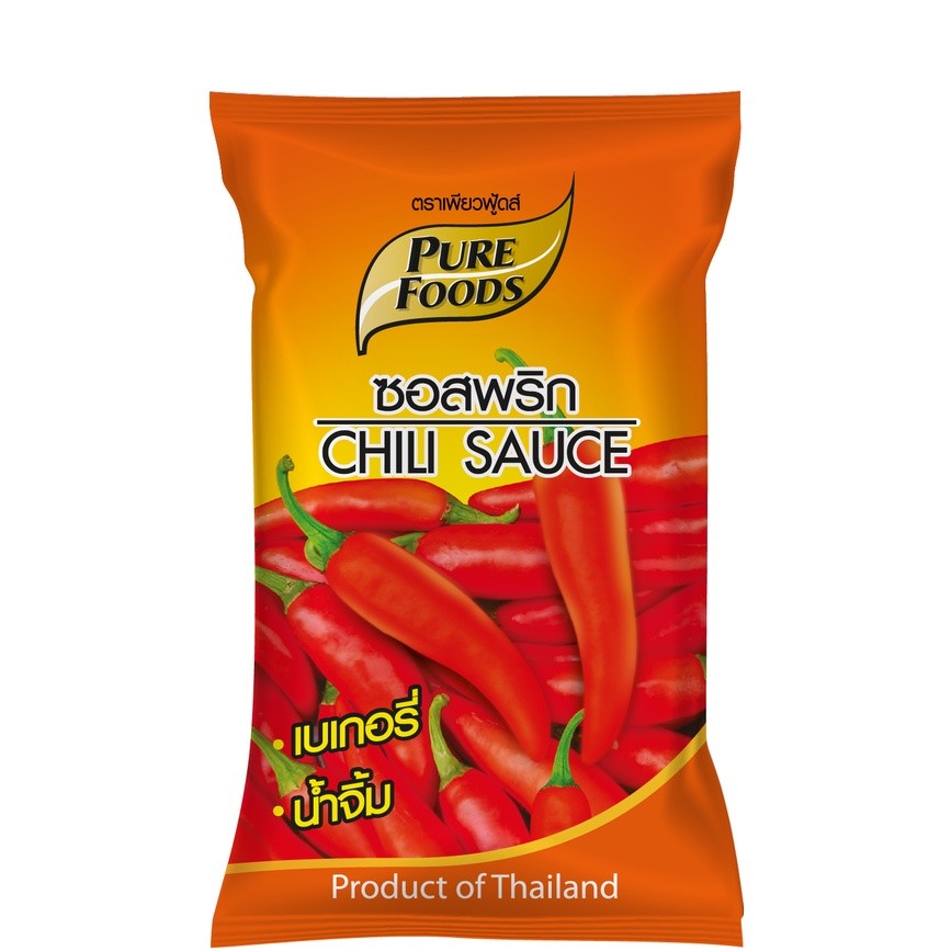 ซอสพริก ขนาด 1000 กรัม Chili Sauce ตรา เพียวฟู้ดส์ รสชาติเหมือนร้านไก่ทอดชื่อดัง ซอสพริกKFC