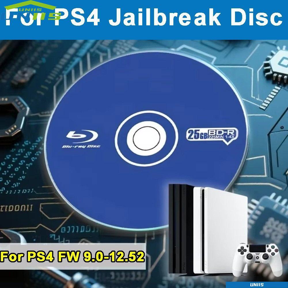 UNIIS BD-JB Disc, สําหรับ Firmware 9.0-12.52 เล่นสํารองเกม All-in-One Jailbreak Disc, 1 Click Boot ไ
