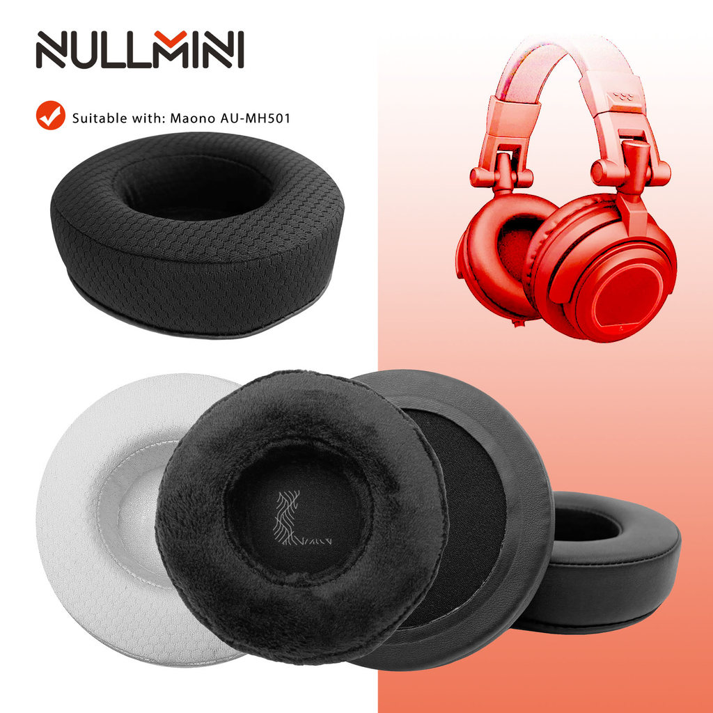 NullMini เปลี่ยนแผ่นรองหูฟังสําหรับ Maono AU-MH501 หูฟังแผ่นรองหูฟัง Earmuffs Cooling Gel Sleeve Hea