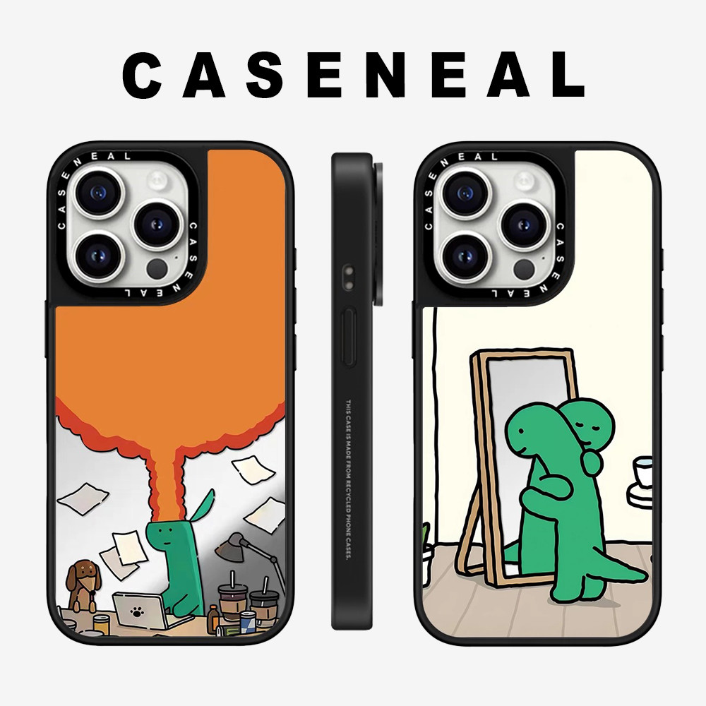 Drop proof CASENEALเคสโทรศัพท์สําหรับiPhone 17ProMax 17pro 17 air 16promax 16 15promax 15 14promax 13 13Promaxเคสแข็งไดโนเสาร์น่ารัก12 12PromaxกรณีiPhone 11คุณภาพสูง