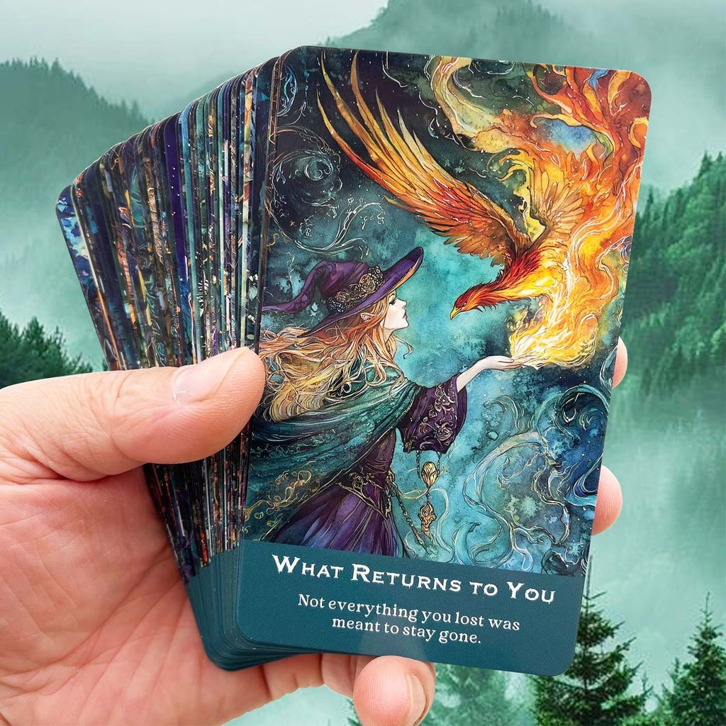54 ชิ้น 13x8 ซม. Witches Of The Moonlit Forest Oracle ฟัง รูปที่ 8