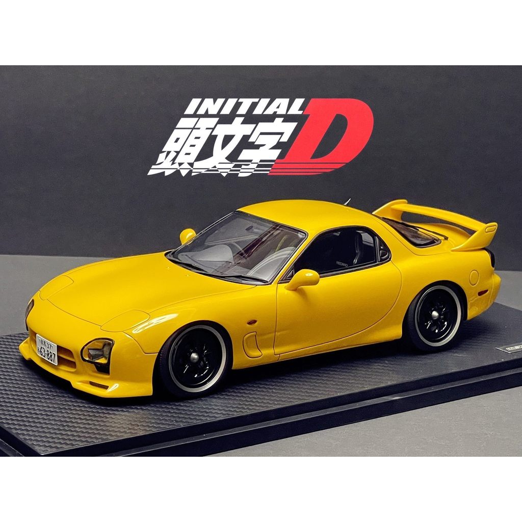 1/18 IG จุดระเบิด Initial D MAZDA RX7 FD3S MAZDA SPEED ASPEC Initial D Medium Project D Fleet Keisuk