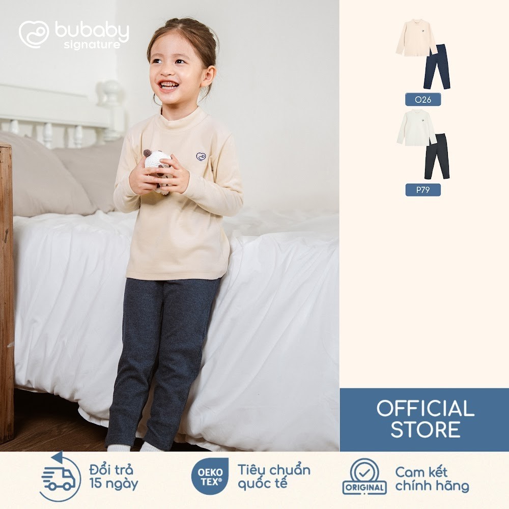 บูเบบี้ บูเบบี้ บูเบบี้ | (2Y-5Y) BU Cotton BCT ชุดคอเต่าแขนยาว110902 | เสื้อผ้าของแท้