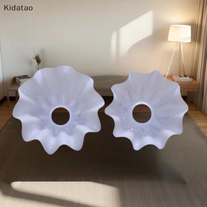 Kidatao 1 ชิ้น DIY Wall Night ร้านอาหารโคมระย้าเปลี่ยน E27 พลาสติก Bell Orchid โคมไฟแขวนโคมไฟอุปกรณ์เสริมชิ้นส่วนตารางใหม่