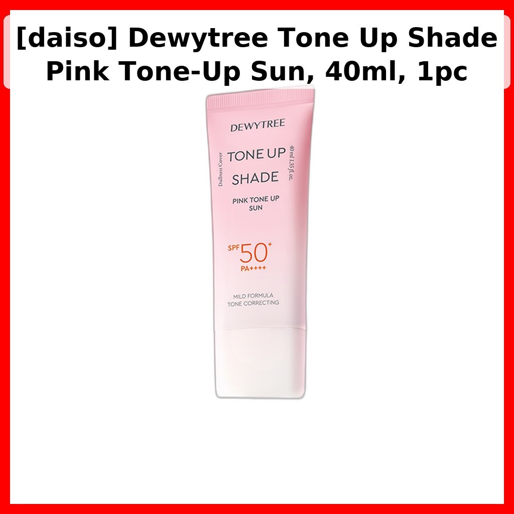 [daiso] Dewytree Tone Up Shade Pink Tone-Up Sun, 40ml, 1pc / Korean Tone-Up Sunscreen by OnYouMarket
