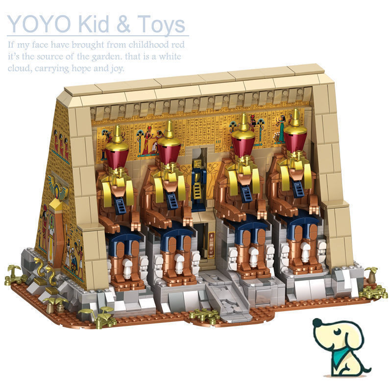 YOYO Hobby YZ8X เข้ากันได้กับ Aswan Abu Simbel Temple 2568 PCS Building blocks ET8