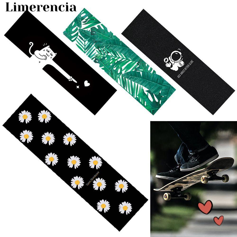 LIMERENCIA Skate Board Deck Sticker เทปจับกาวในตัวกันลื่นแบบพกพา